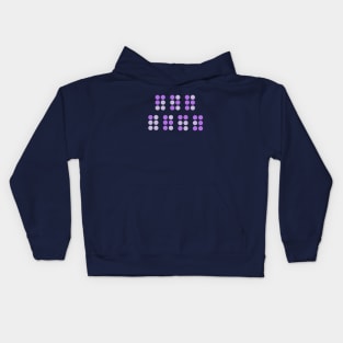 For ARMY Purple Braille (The Astronaut by Jin of BTS) Kids Hoodie